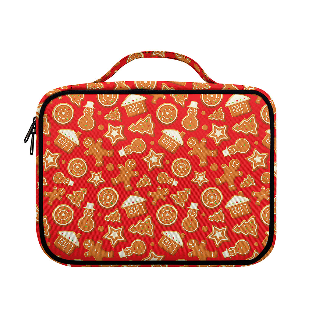 Xmas Gingerbread Pattern Print Briefcase Bible Bag
