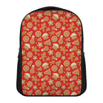 Xmas Gingerbread Pattern Print Casual Backpack