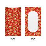 Xmas Gingerbread Pattern Print Changing Pad Cover