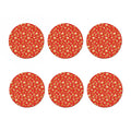 Xmas Gingerbread Pattern Print Coaster Set