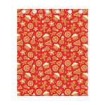 Xmas Gingerbread Pattern Print Curtain