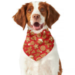 Xmas Gingerbread Pattern Print Dog Bandana