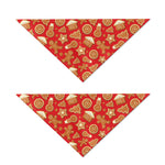 Xmas Gingerbread Pattern Print Dog Bandana