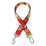Xmas Gingerbread Pattern Print Dog Seat Belt
