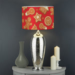 Xmas Gingerbread Pattern Print Drum Lamp Shade