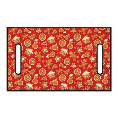Xmas Gingerbread Pattern Print Golf Cart Seat Cover