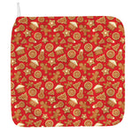 Xmas Gingerbread Pattern Print Hand Towel