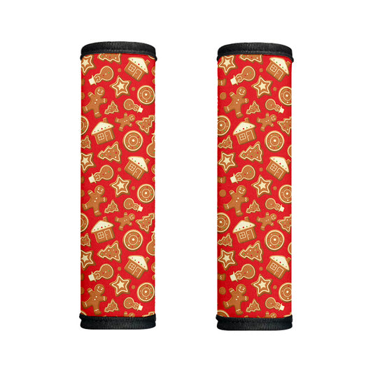 Xmas Gingerbread Pattern Print Handle Covers