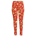 Xmas Gingerbread Pattern Print High-Waisted Pocket Leggings