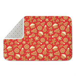 Xmas Gingerbread Pattern Print Indoor Door Mat