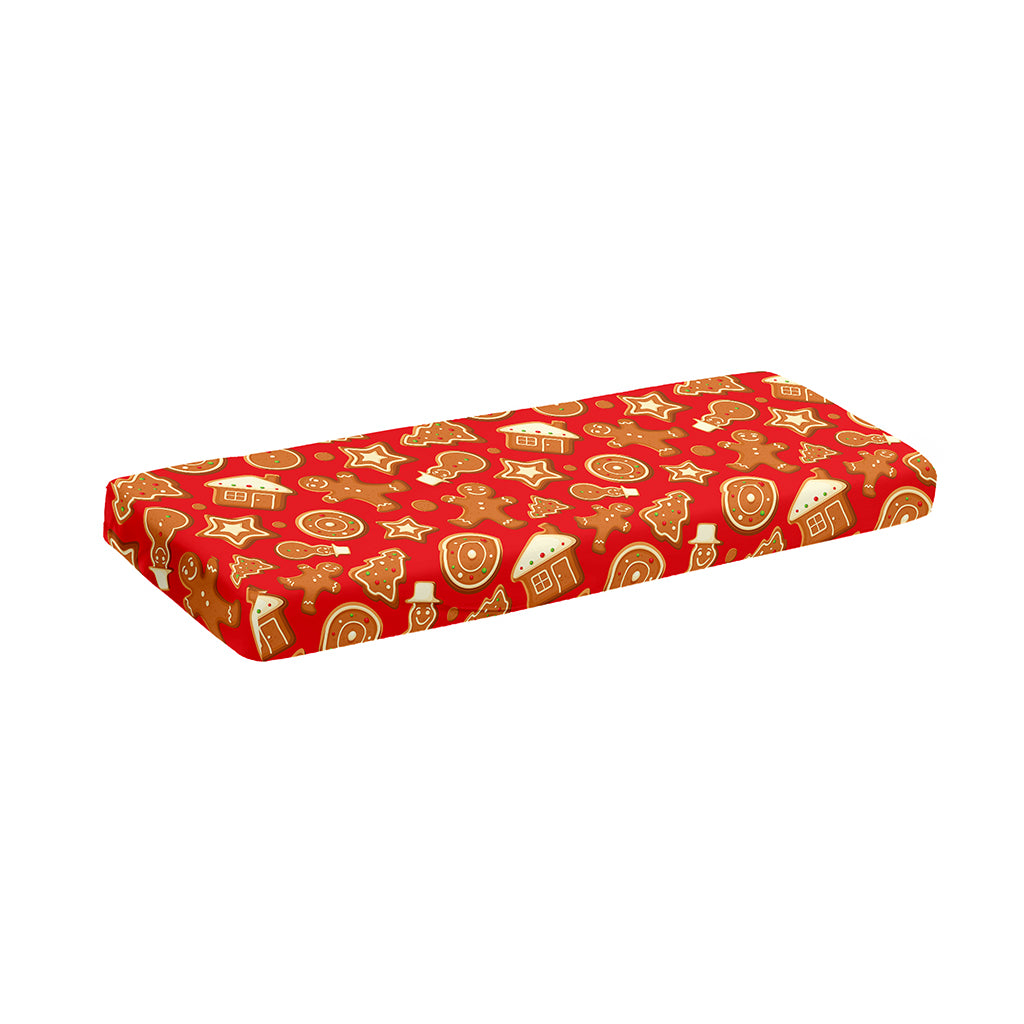 Xmas Gingerbread Pattern Print Piano Keyboard Cover