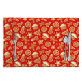 Xmas Gingerbread Pattern Print Placemat
