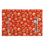 Xmas Gingerbread Pattern Print Placemat