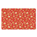Xmas Gingerbread Pattern Print Polyester Doormat
