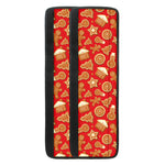 Xmas Gingerbread Pattern Print Refrigerator Handle Covers