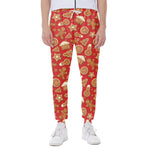 Xmas Gingerbread Pattern Print Scuba Joggers