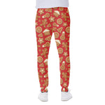Xmas Gingerbread Pattern Print Scuba Joggers