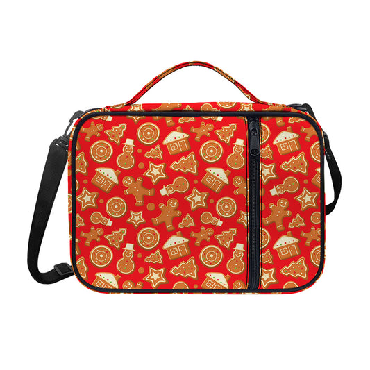 Xmas Gingerbread Pattern Print Shoulder Strap Bible Bag