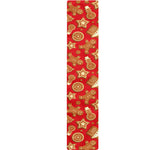 Xmas Gingerbread Pattern Print Table Runner