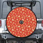 Xmas Gingerbread Pattern Print Tire Cover With Camera Hole