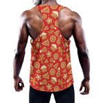 Xmas Gingerbread Pattern Print Training Tank Top