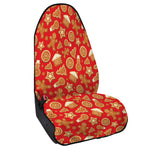 Xmas Gingerbread Pattern Print Waterproof Car Seat Cover