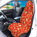 Xmas Gingerbread Pattern Print Waterproof Car Seat Cover