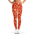 Xmas Gingerbread Pattern Print Women's Leggings