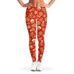 Xmas Gingerbread Pattern Print Women's Leggings