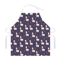 Xmas Llama Pattern Print Adjustable Apron