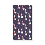 Xmas Llama Pattern Print Baby Crib Sheet