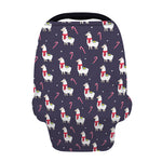 Xmas Llama Pattern Print Baby Seat Cover