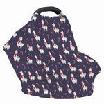 Xmas Llama Pattern Print Baby Seat Cover