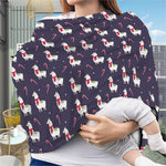 Xmas Llama Pattern Print Baby Seat Cover
