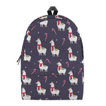 Xmas Llama Pattern Print Backpack