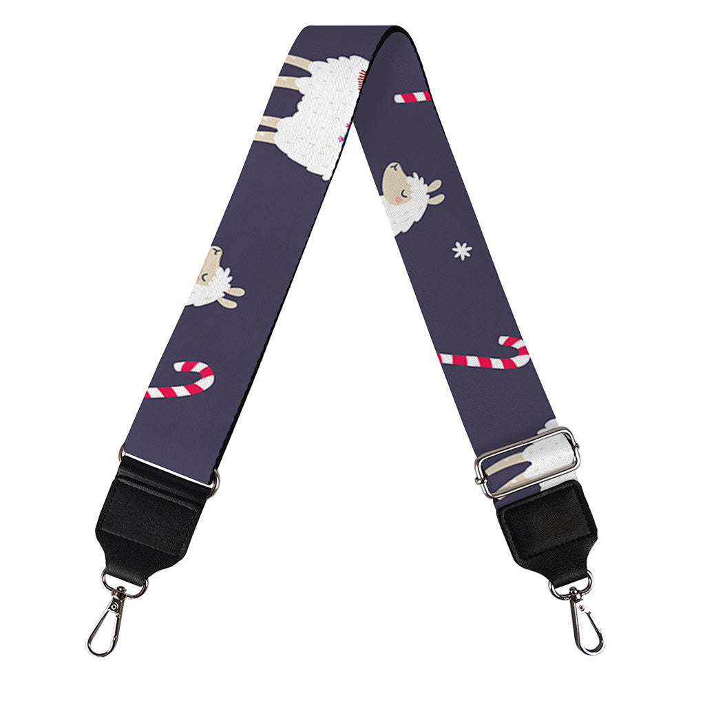 Xmas Llama Pattern Print Bag Strap