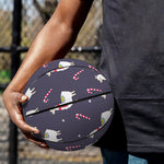 Xmas Llama Pattern Print Basketball