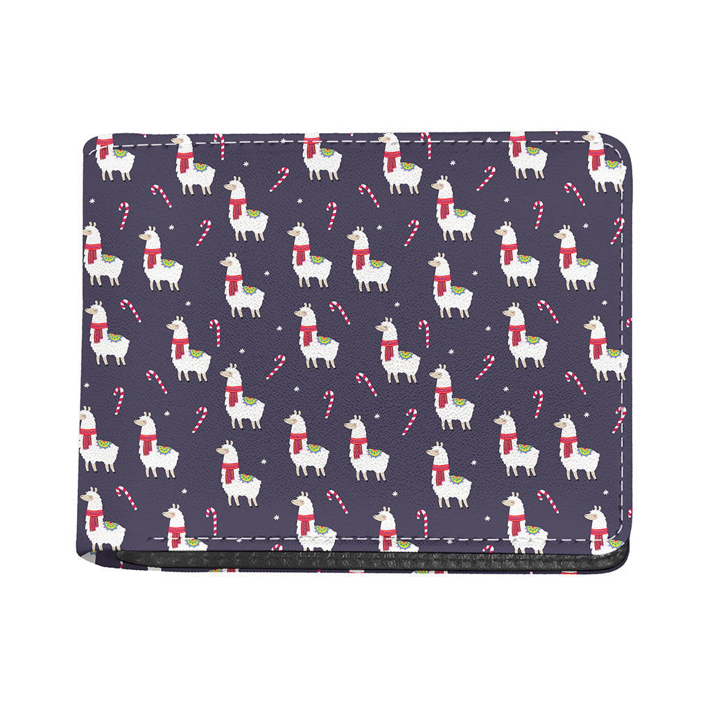 Xmas Llama Pattern Print Bifold Wallet