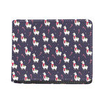 Xmas Llama Pattern Print Bifold Wallet