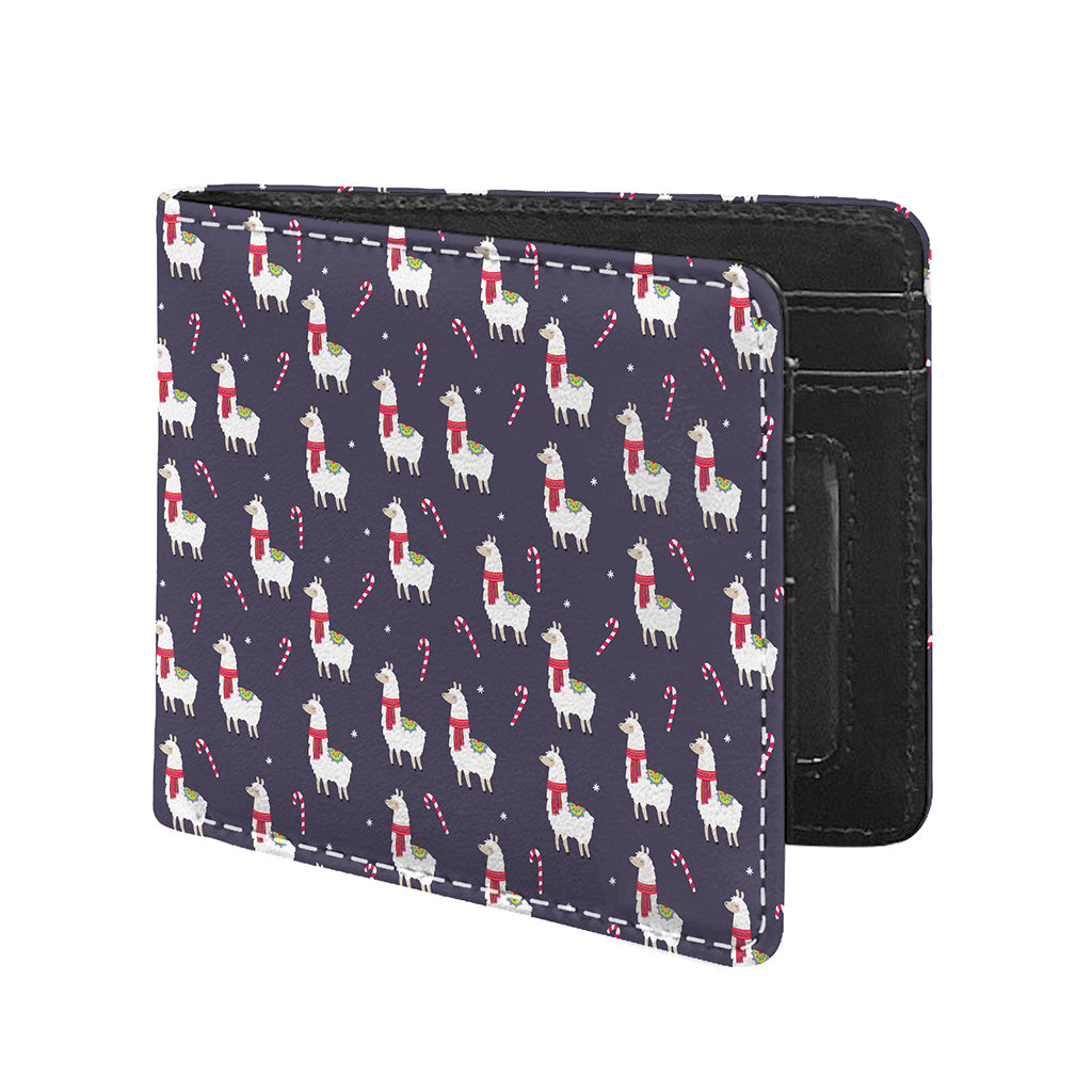 Xmas Llama Pattern Print Bifold Wallet