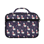 Xmas Llama Pattern Print Briefcase Bible Bag