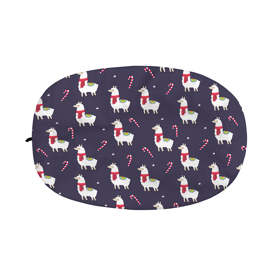 Xmas Llama Pattern Print Car Side Mirror Covers
