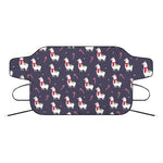 Xmas Llama Pattern Print Car Windshield Snow Cover