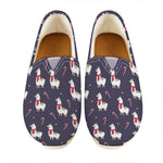 Xmas Llama Pattern Print Casual Shoes