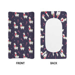 Xmas Llama Pattern Print Changing Pad Cover
