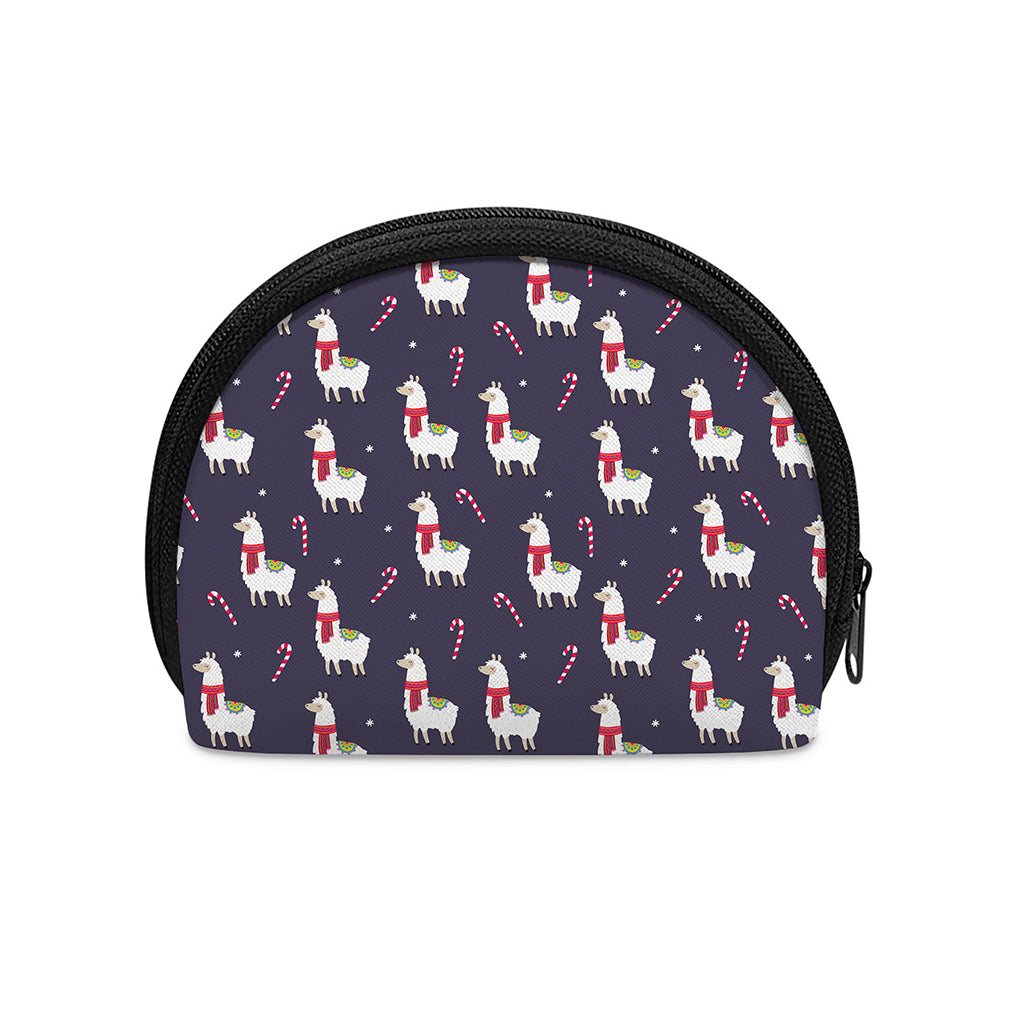 Xmas Llama Pattern Print Coin Purse