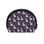 Xmas Llama Pattern Print Coin Purse