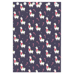 Xmas Llama Pattern Print Curtain