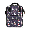 Xmas Llama Pattern Print Diaper Bag