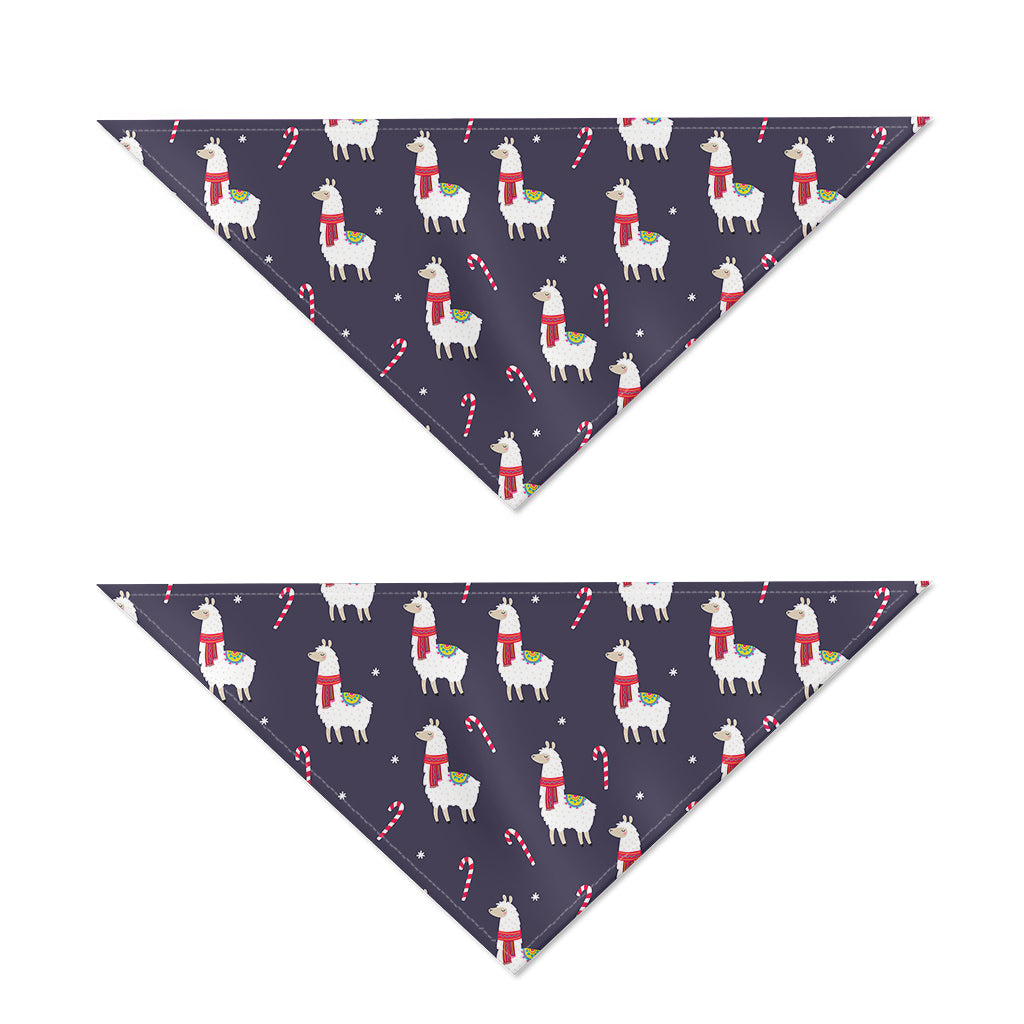Xmas Llama Pattern Print Dog Bandana
